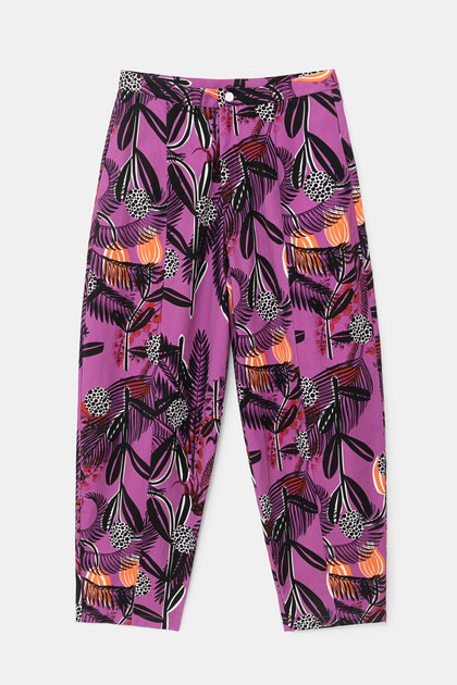 designed by m christian lacroix balloon trousers flowers