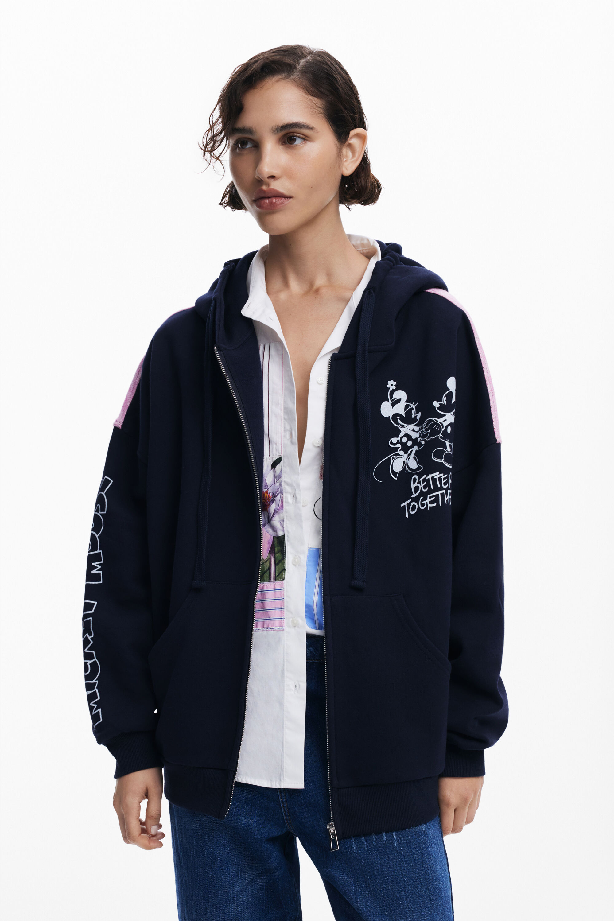 Desigual Women's Mickey Mouse Sweatshirt In Blue