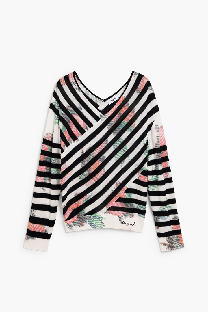 Fine crossover sweater | Desigual