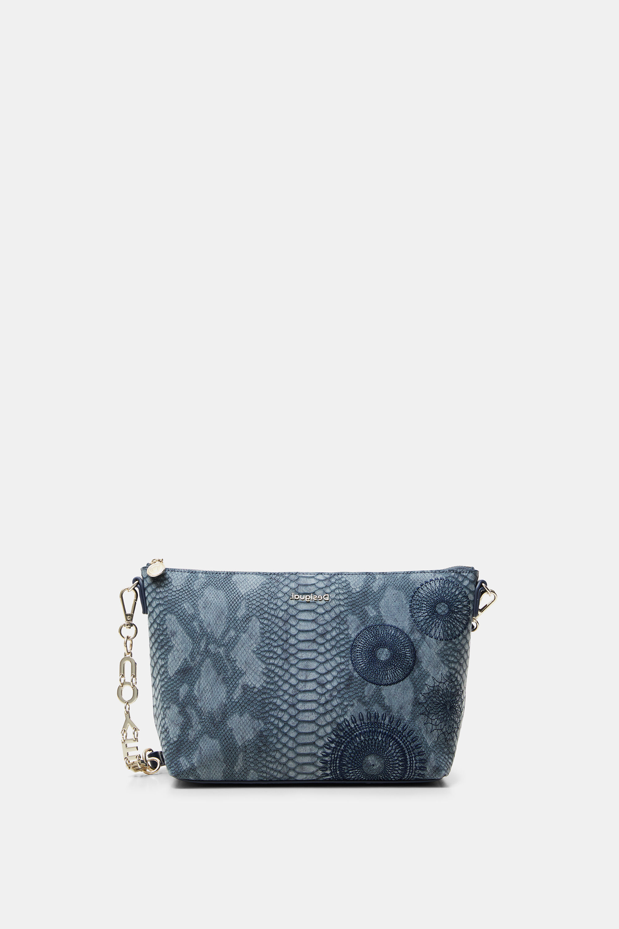Petit sac bandouli re effet serpent