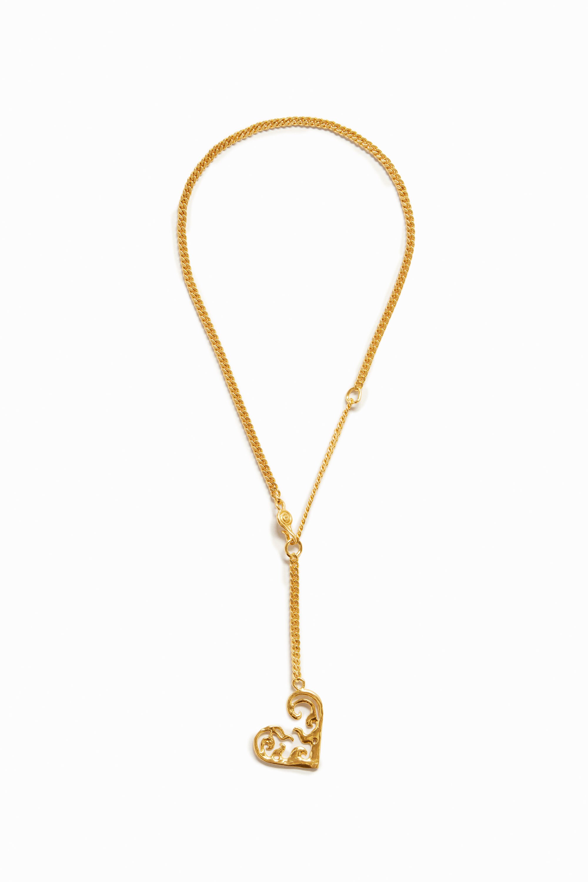 Heart dollar gold hotsell chain