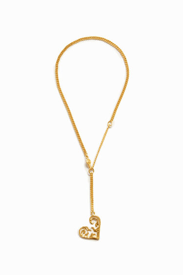 Zalio gold plated small heart necklace | Desigual