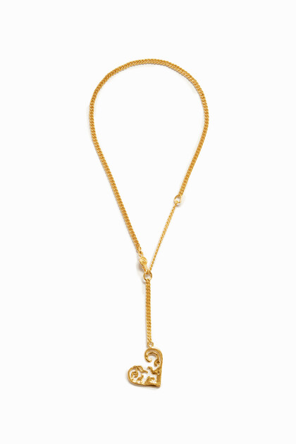 Zalio gold plated small heart necklace