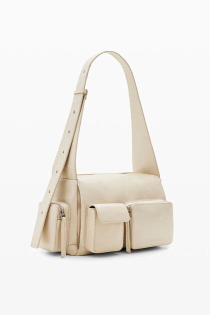 Midsize pockets leather bag