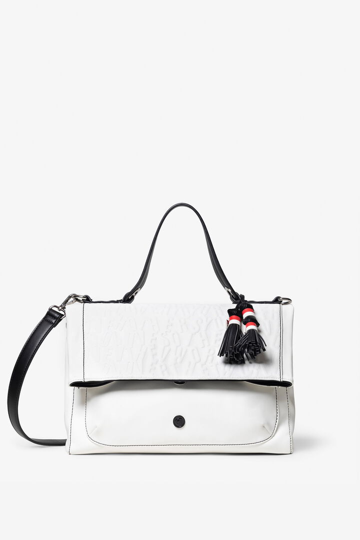 Sac carré blanc en simili cuir | Desigual
