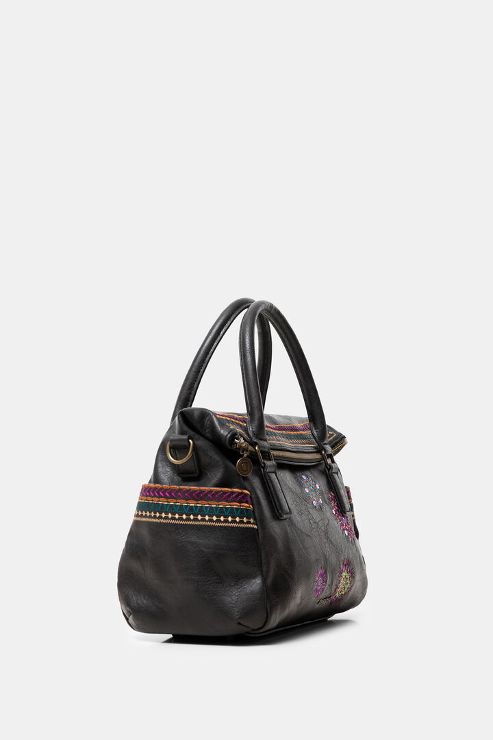 Embroidered briefcase bag | Desigual