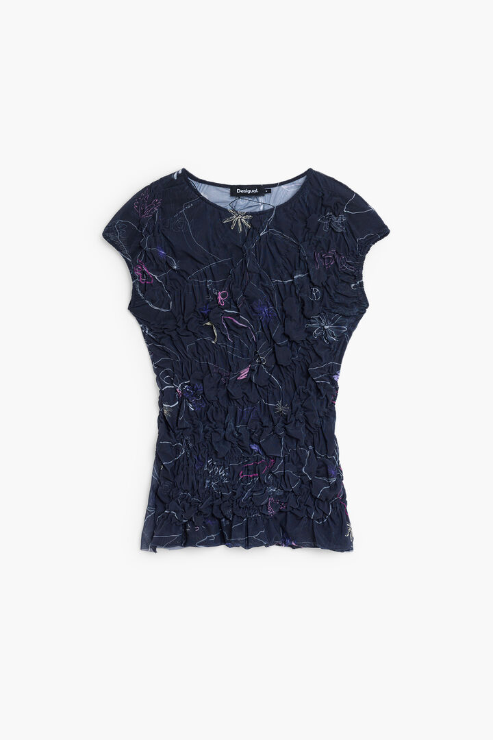 T-shirt strick blumen