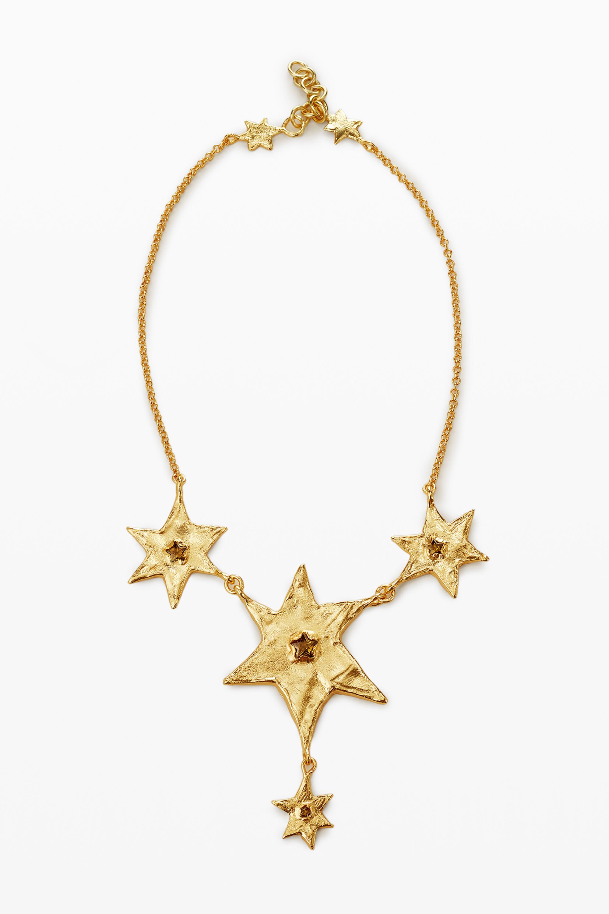 Zalio chain necklace with hanging stars