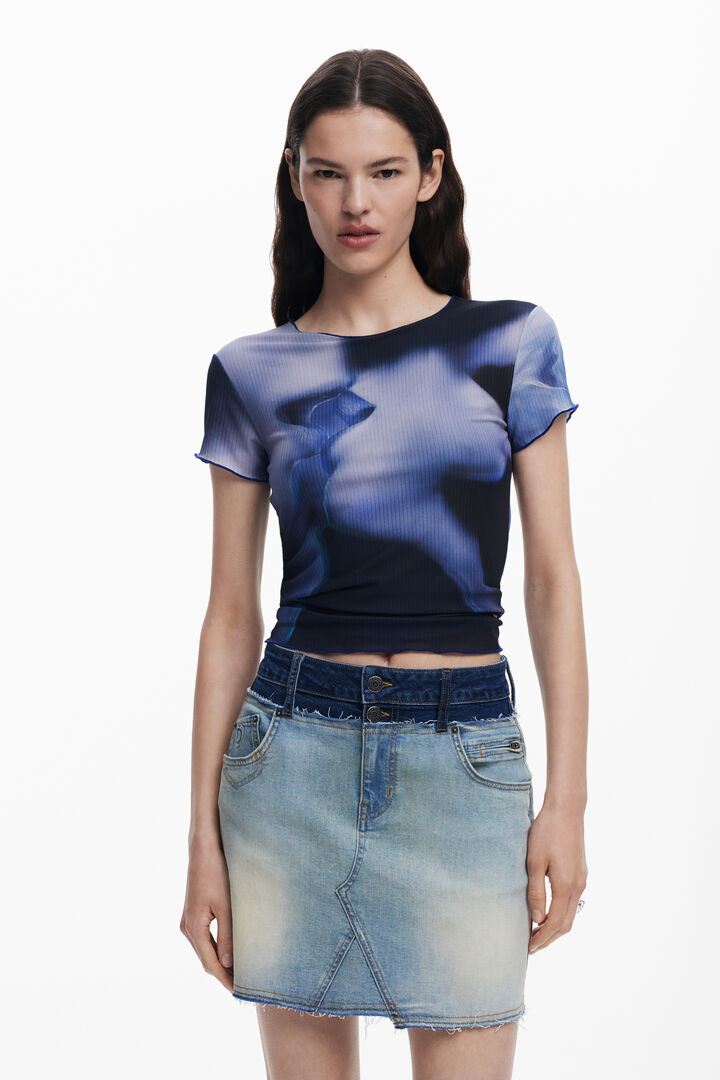 Dubbele taille spijkerrok | Desigual