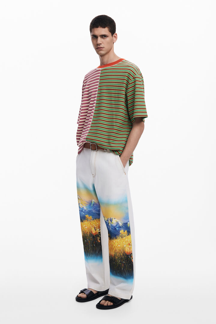 Camiseta manga corta rayas | Desigual