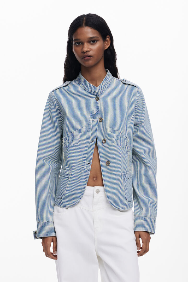 Truckerjacke Streifen