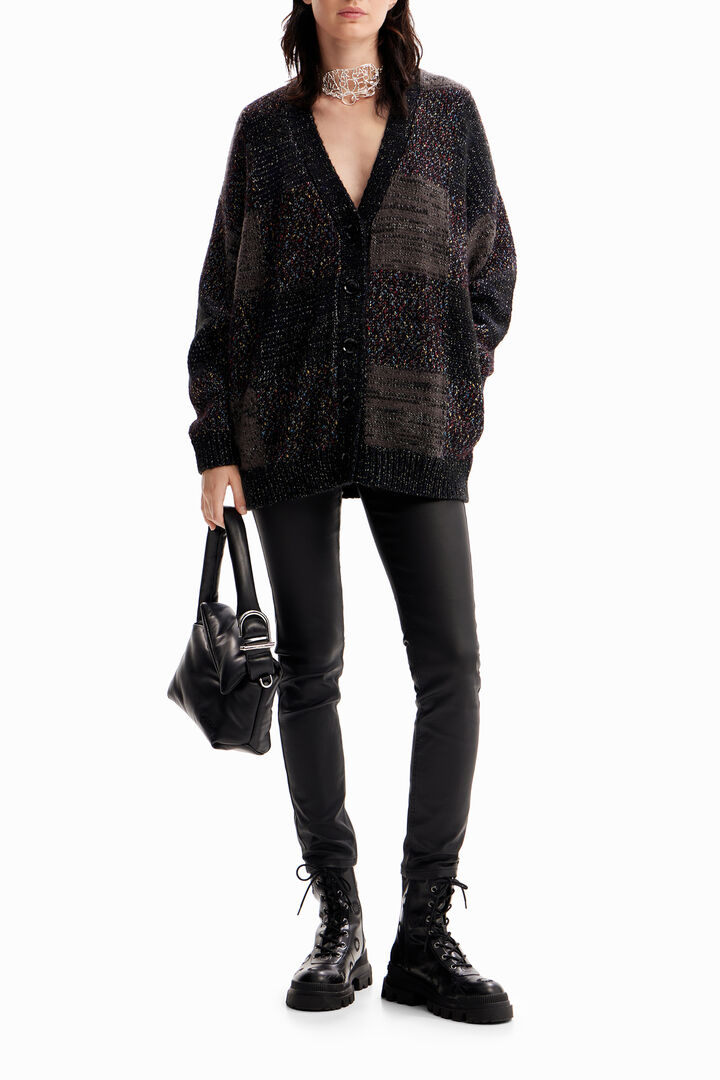 Oversize check cardigan | Desigual