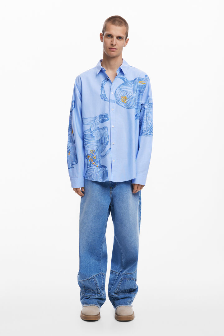 Long-sleeve pottery shirt | Desigual