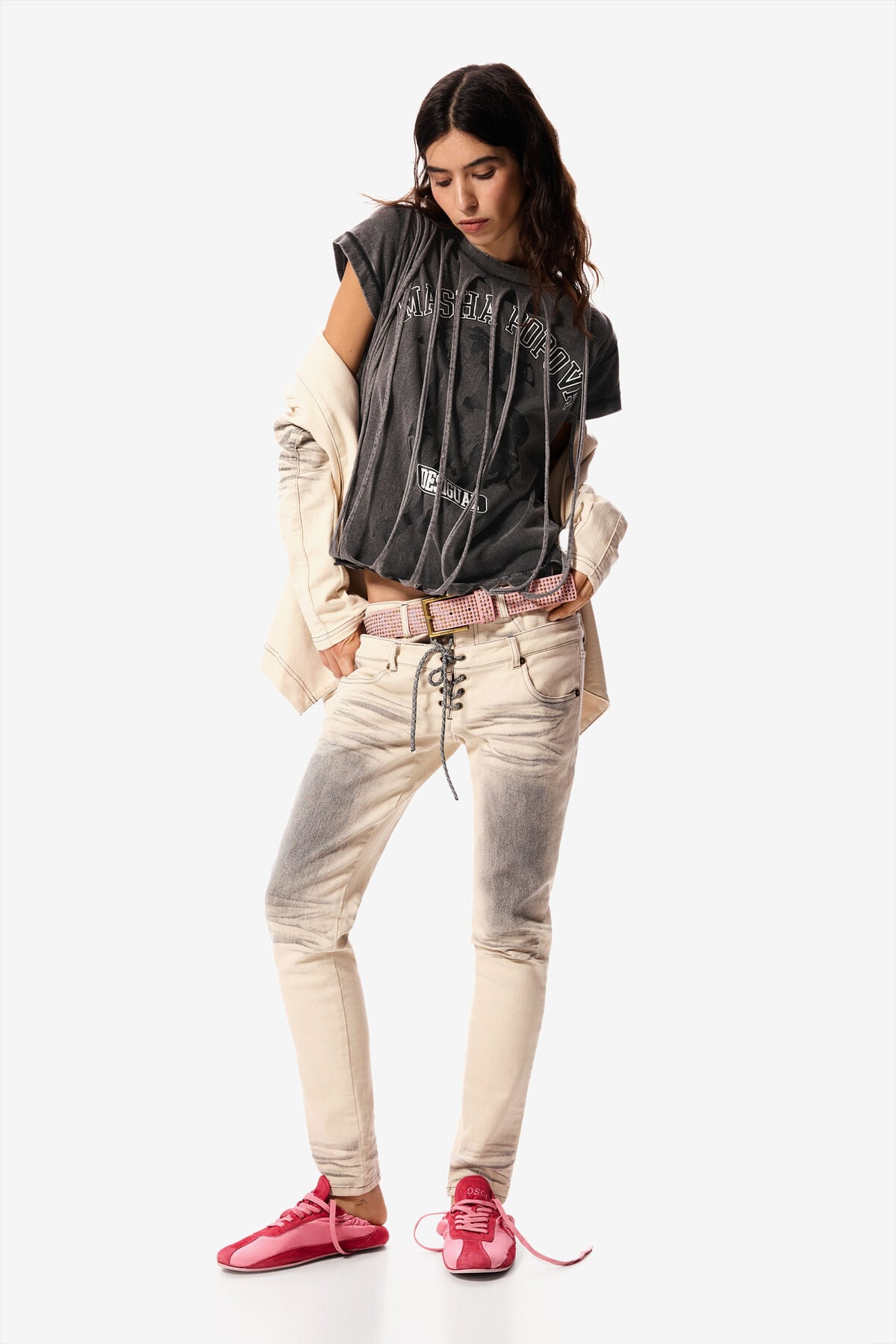 Skinny jeans Masha Popova white Women