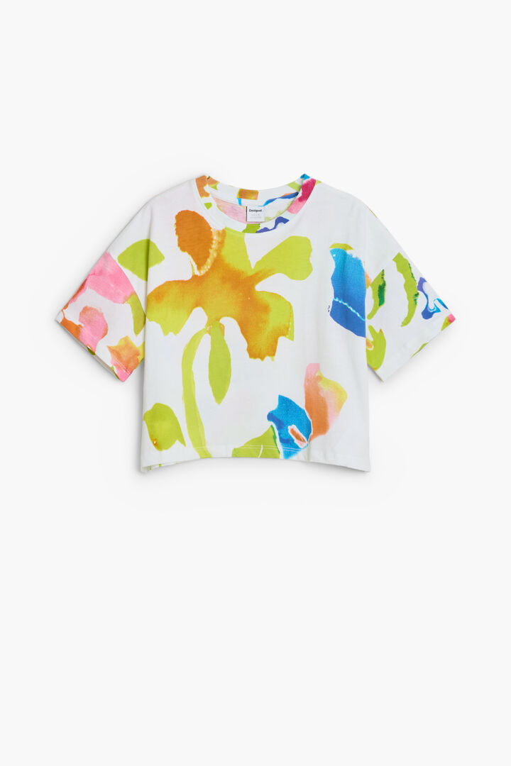 T-shirt à imprimé coloré