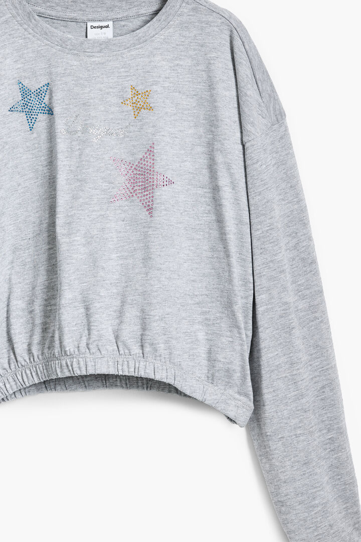 T-shirt with star rhinestones | Desigual