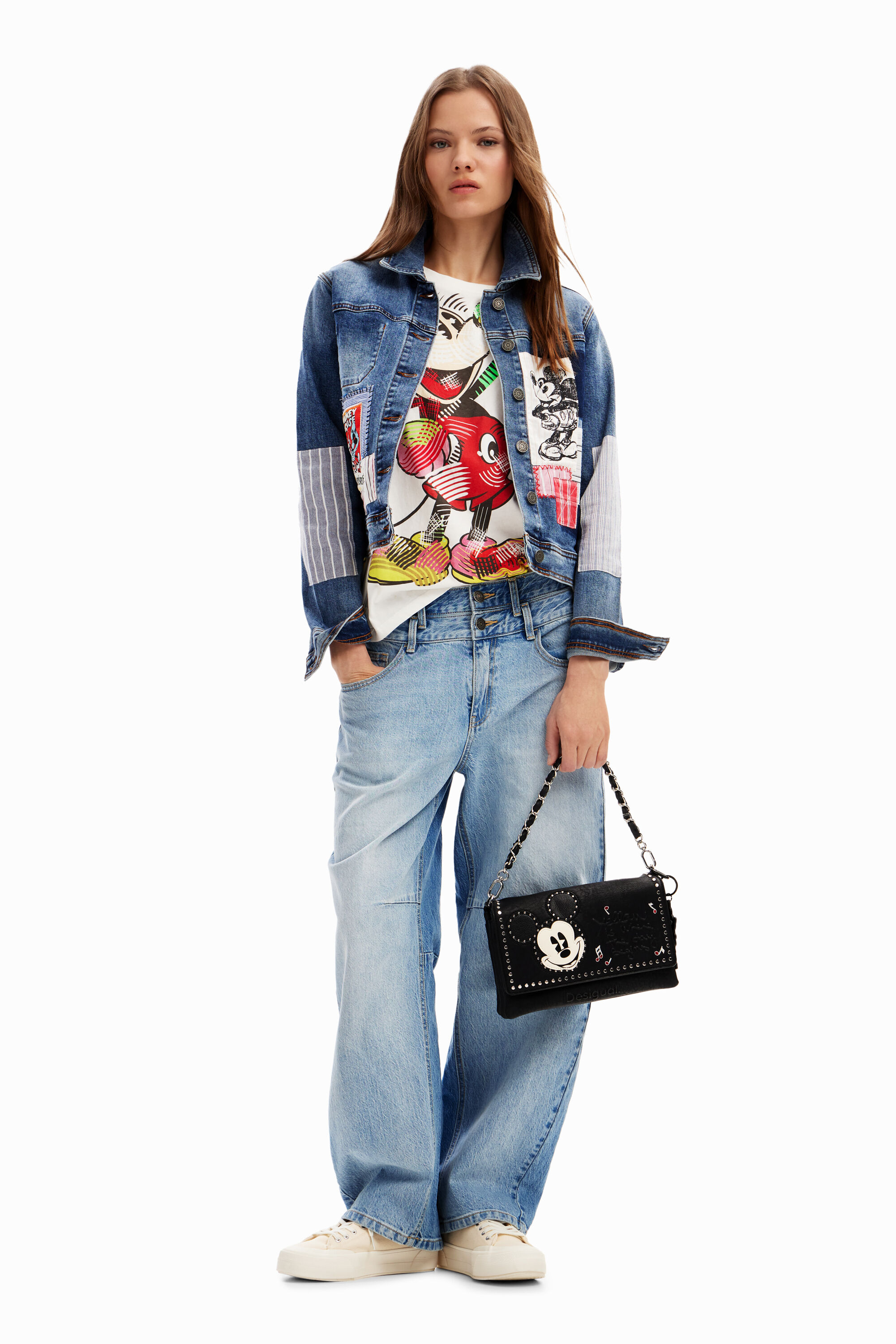 Desigual mickey sale mouse denim jacket