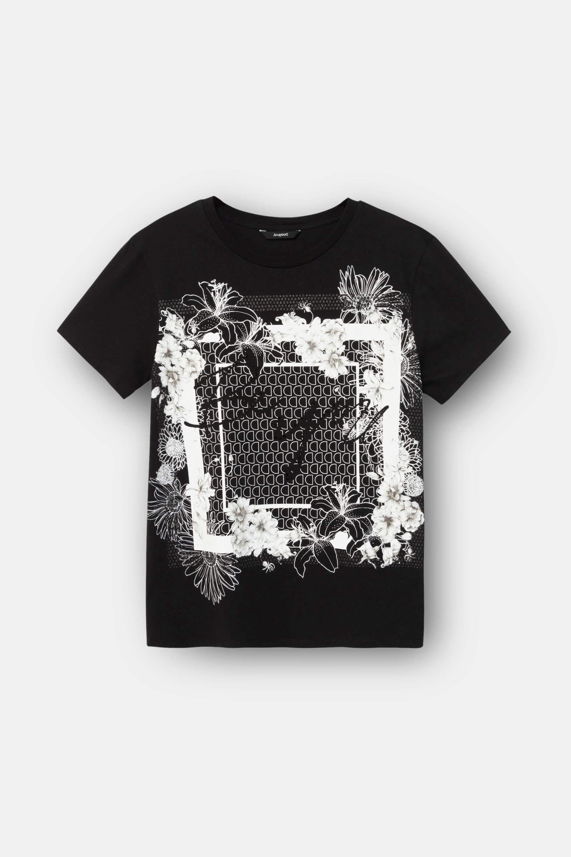 T-Shirt Blumen 100% Baumwolle