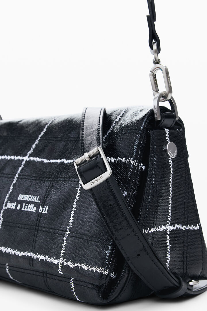 Mittelgroße glänzende Umhängetasche | Desigual