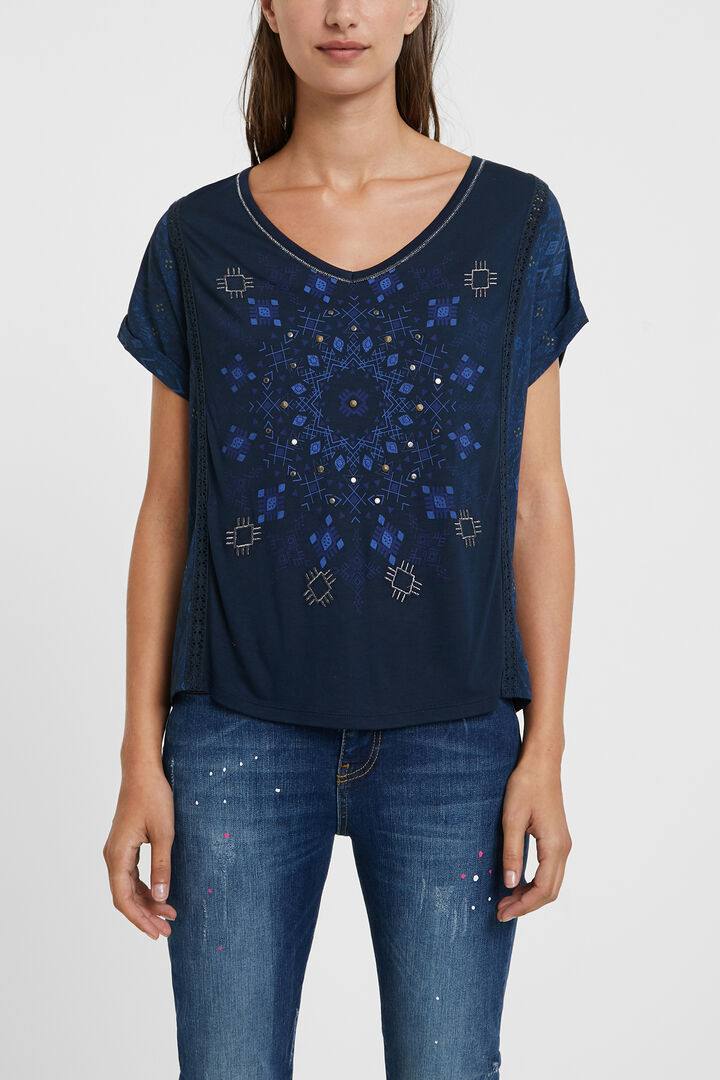 Tricot mandala T-shirt | Desigual