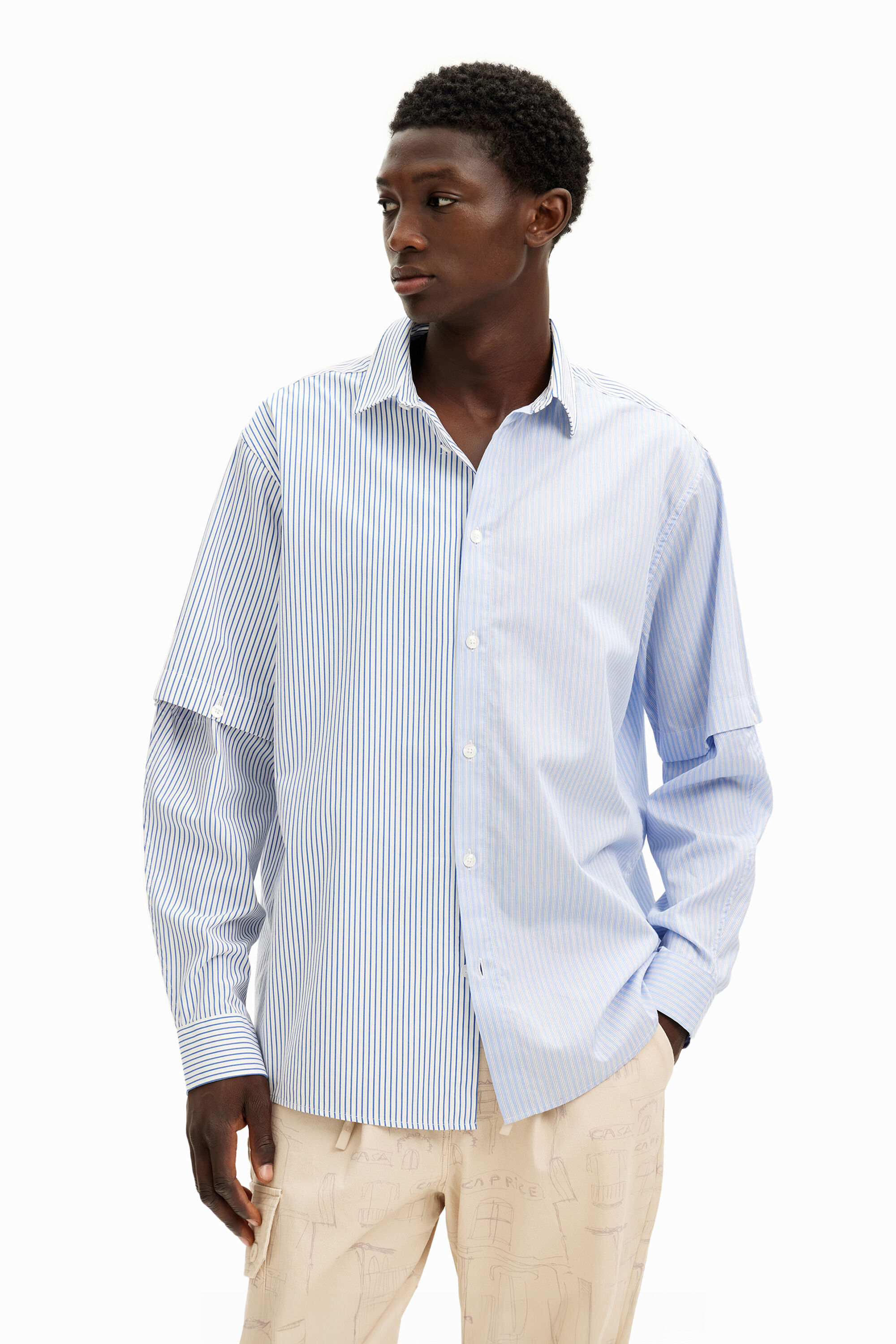 Chemise a manches longues destructuree pour homme I Desigual