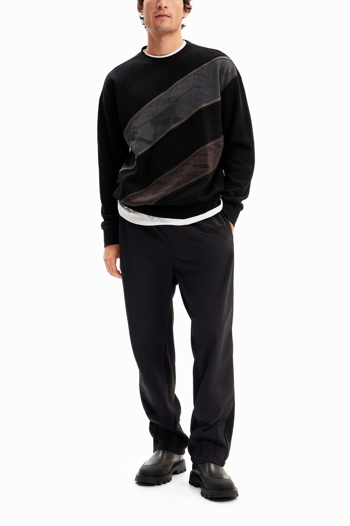 Sweat-shirt patchwork messages | Desigual