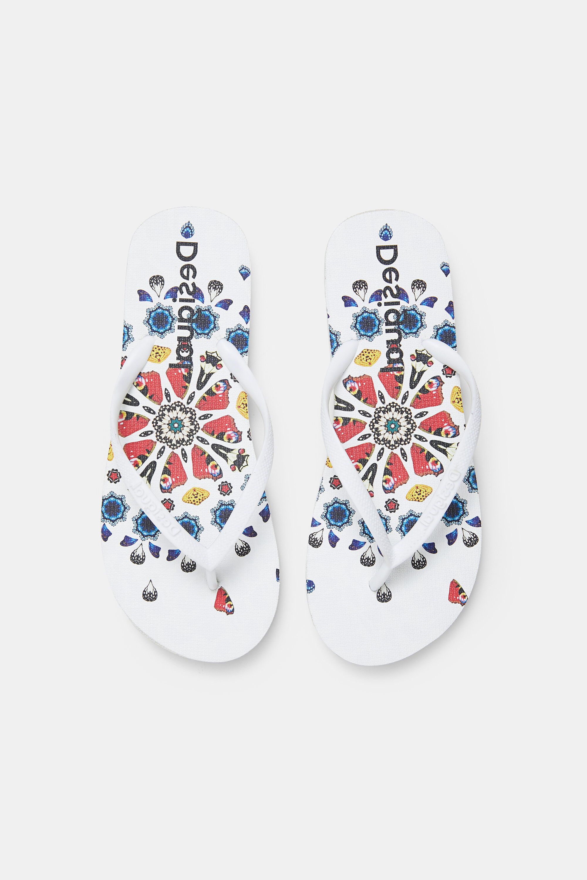 Beach sandals printed sole Desigual