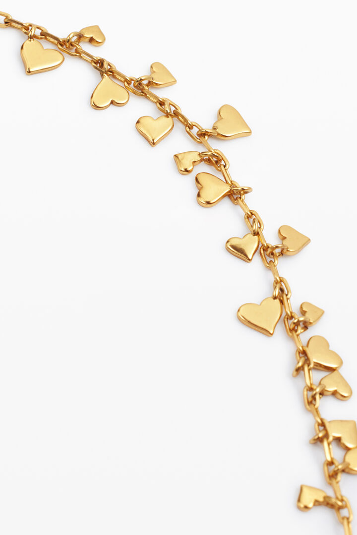 Zalio gold-plated multi-heart pendant | Desigual