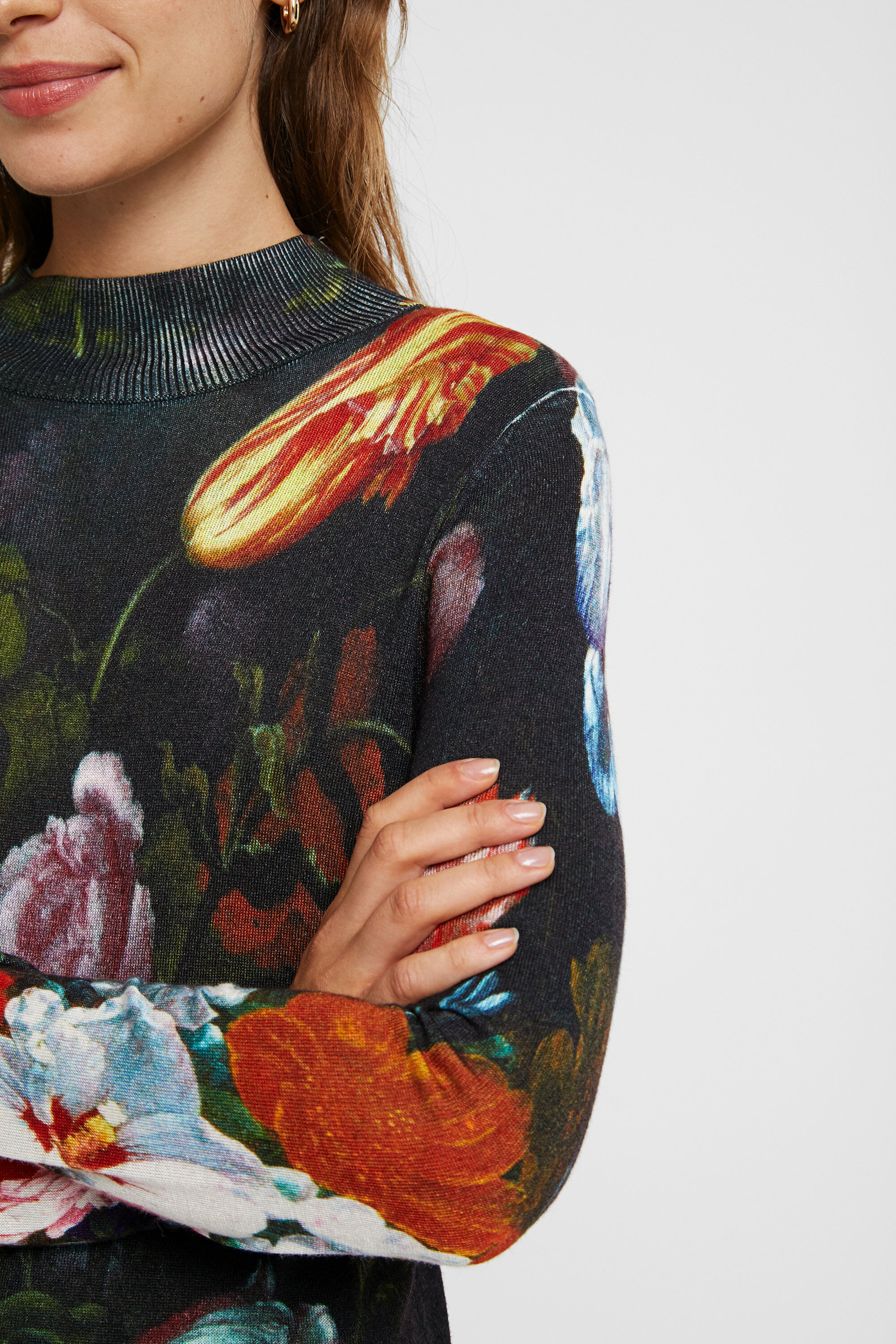 Floral knit jumper Clearance