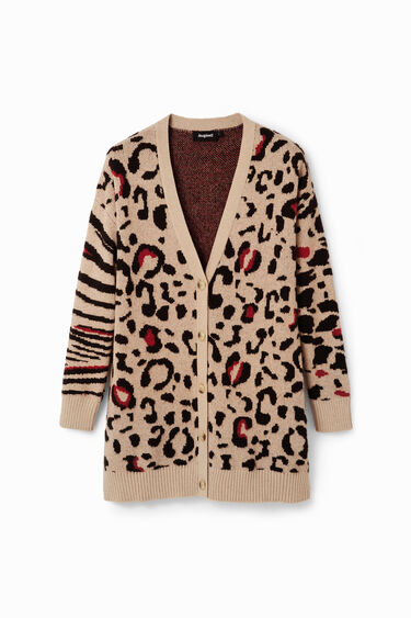 Oversize leopard cardigan | Desigual