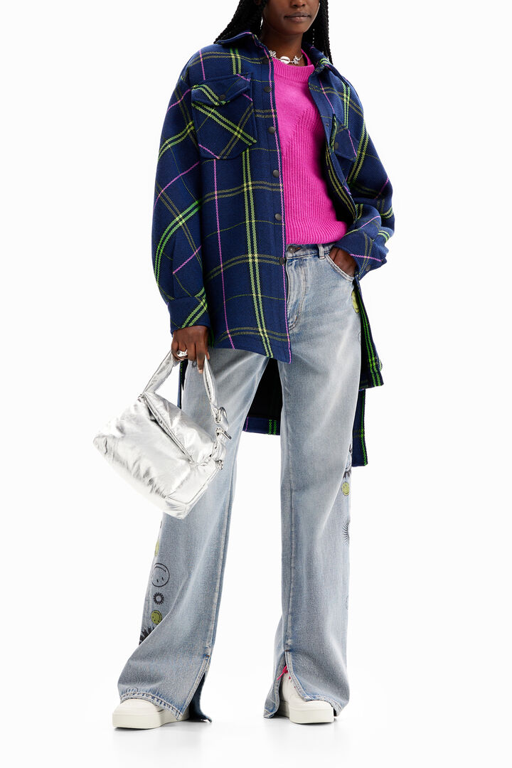 Chaqueta sobrecamisa cuadros | Desigual