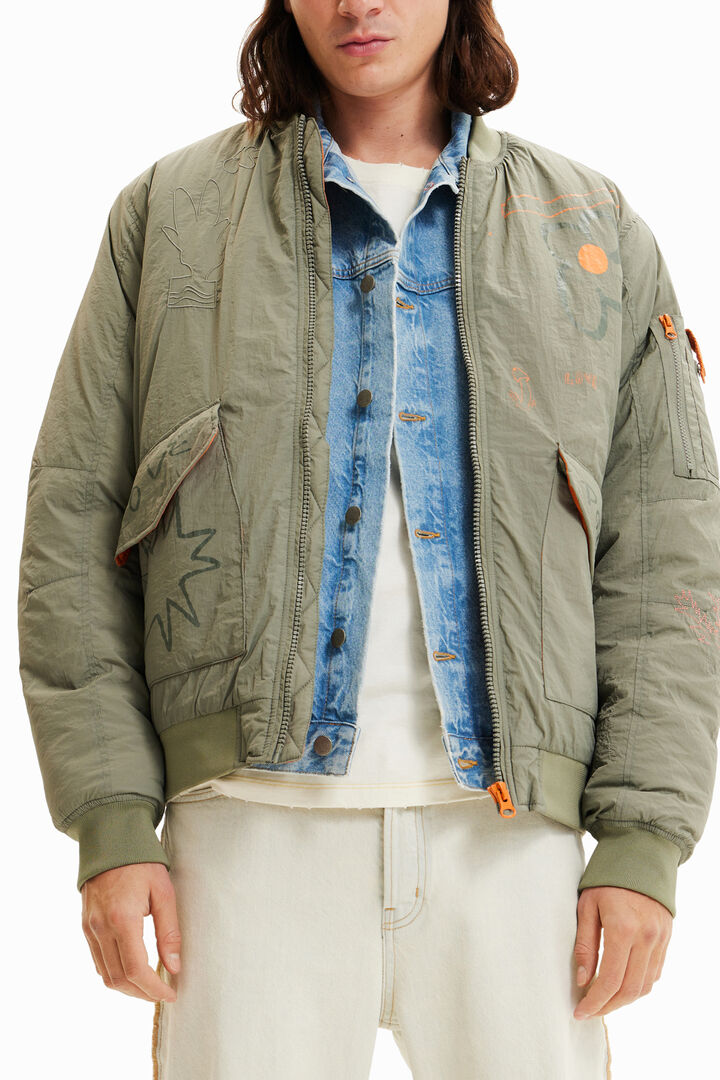 Bomberjacke Blume | Desigual