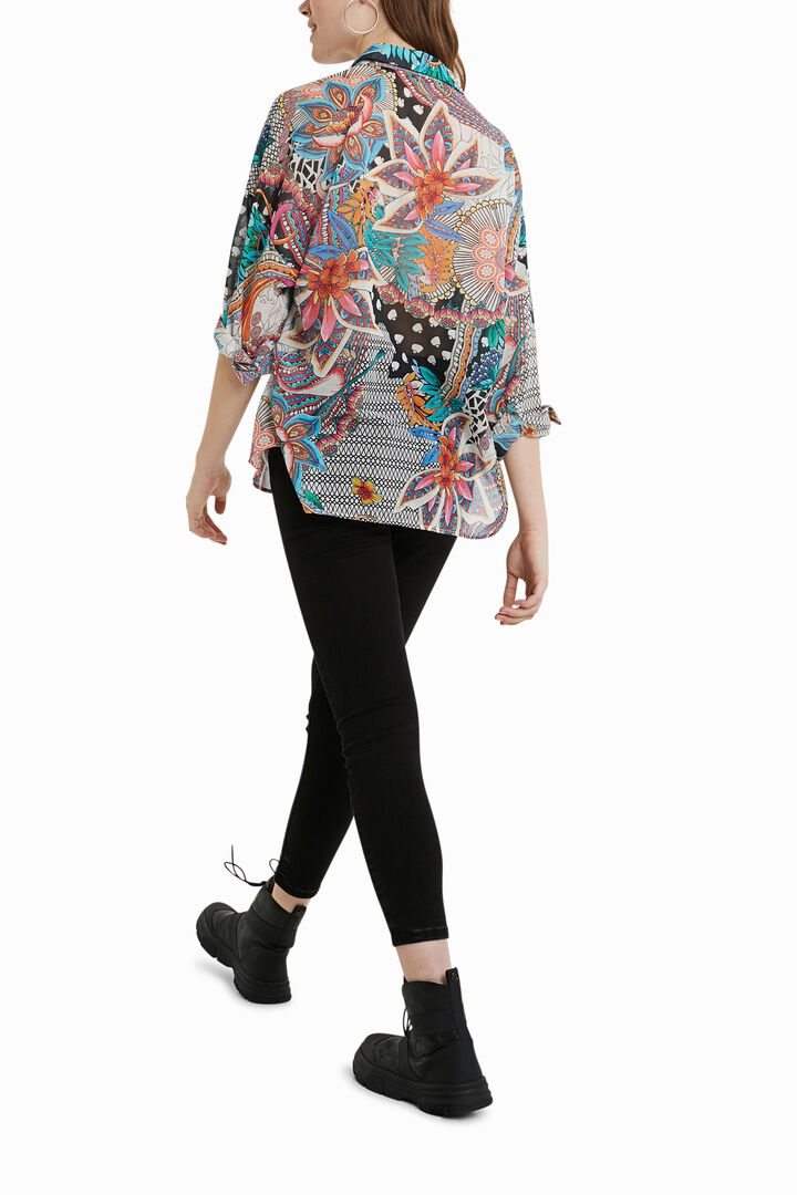 Chemise en coton imprimée | Desigual