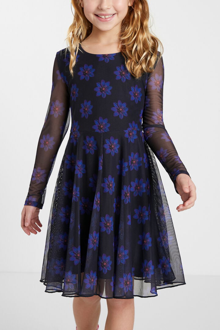 High-waist dress flowers | Desigual