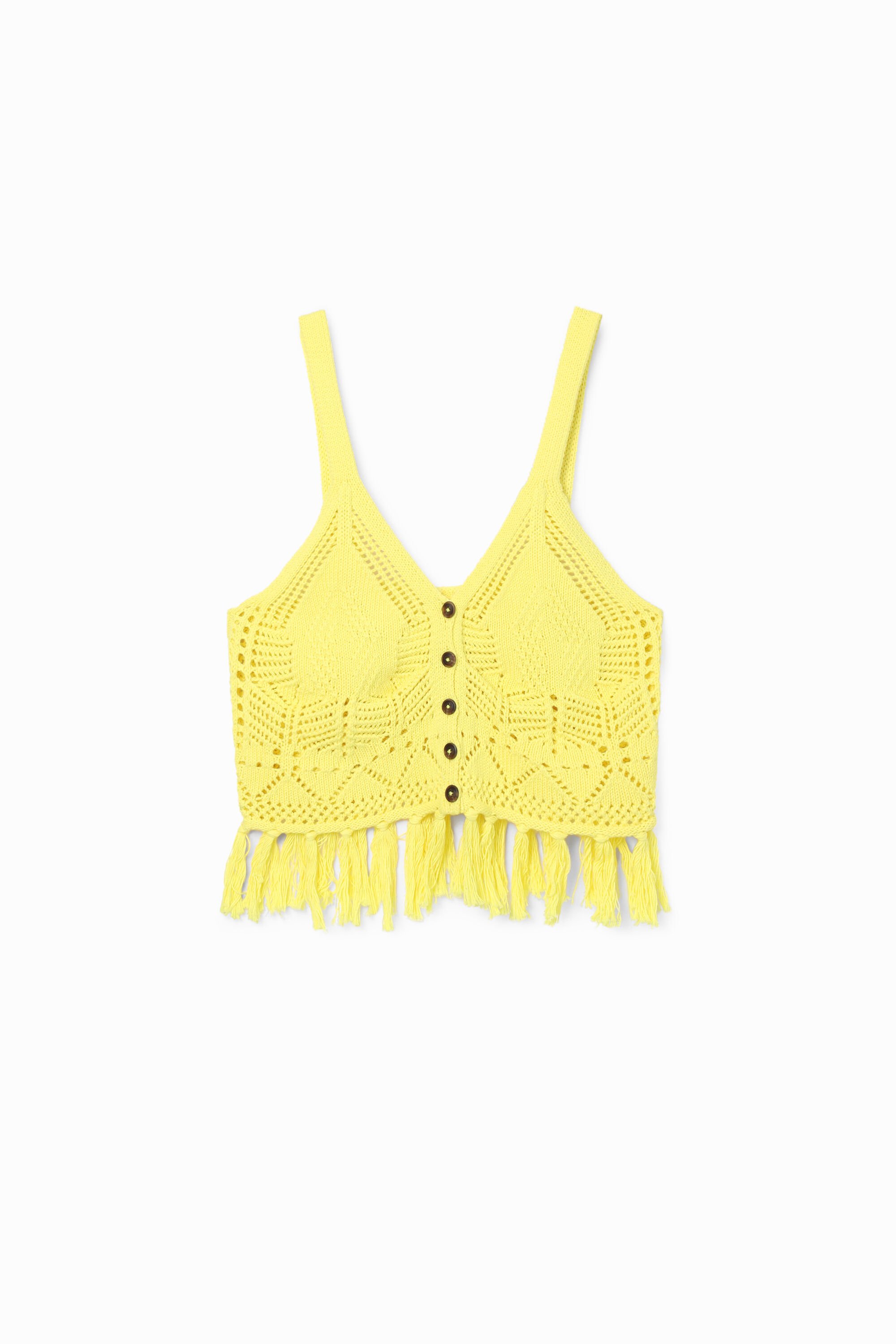 Top cropped crochet