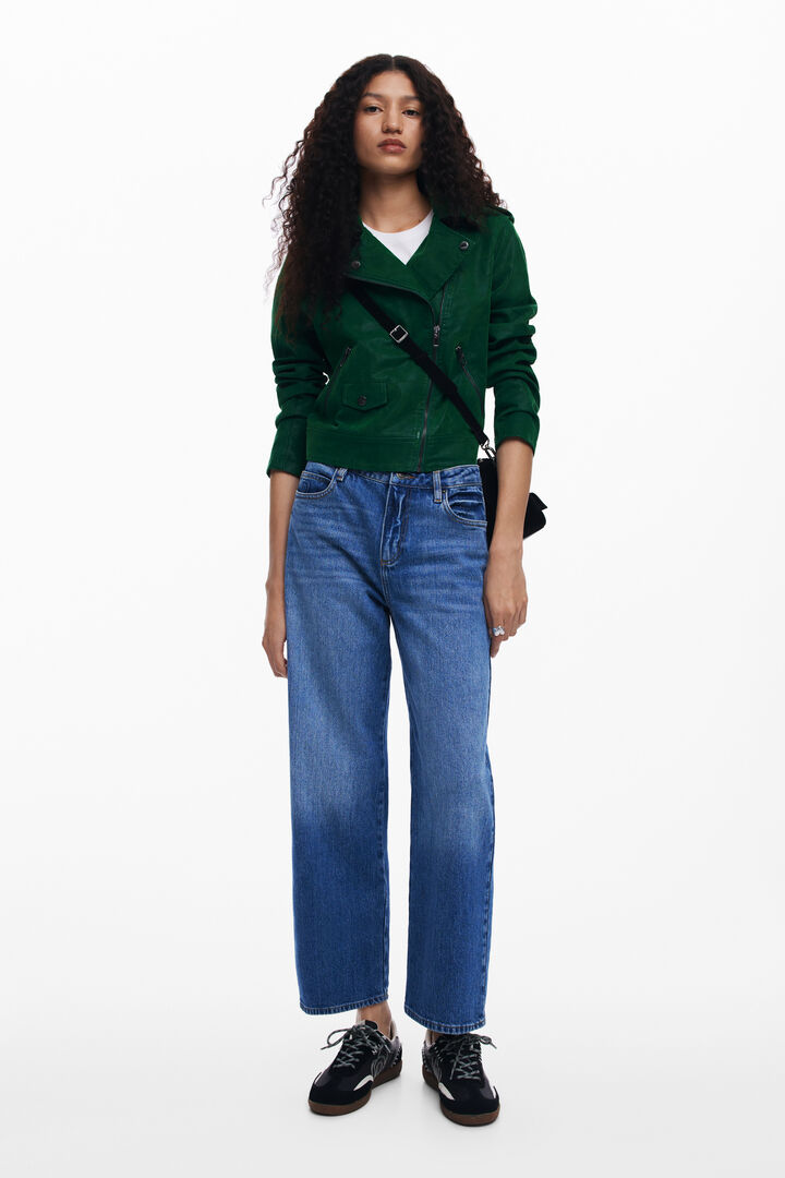 Textured biker jacket | Desigual