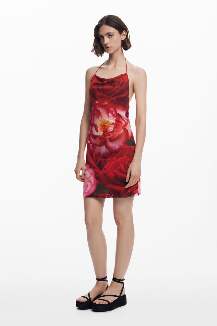 Tyler McGillivary mini floral dress | Desigual