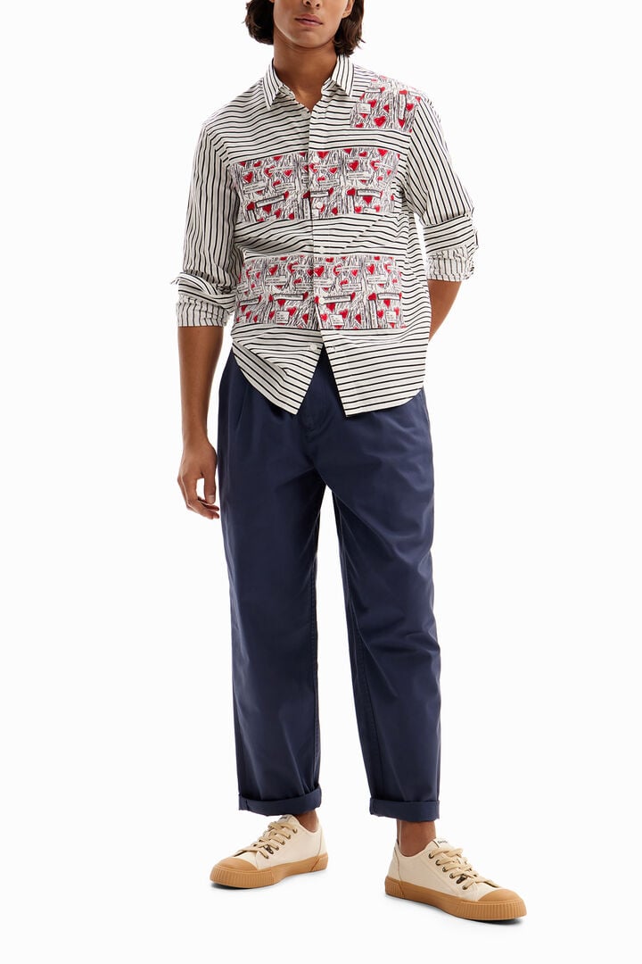 Striped love shirt | Desigual