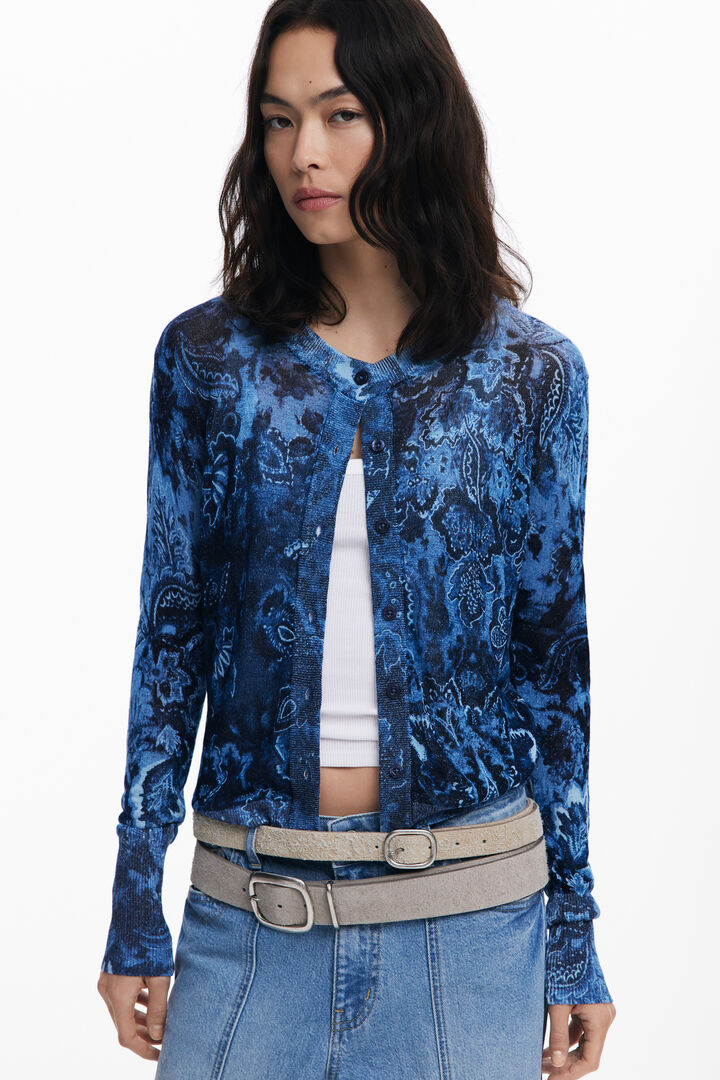 Shiny button sweater | Desigual