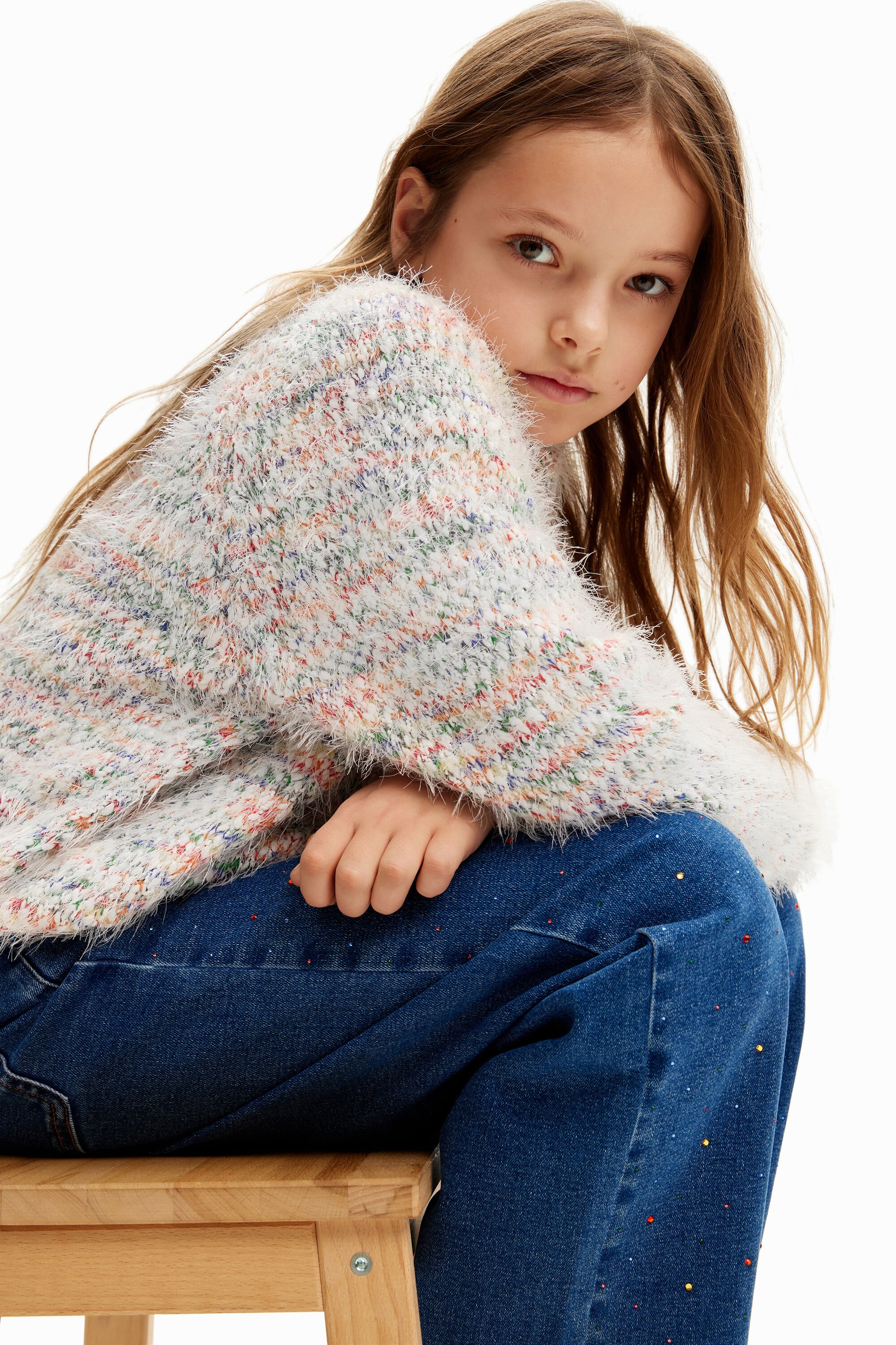 Women's marled sweater outlet