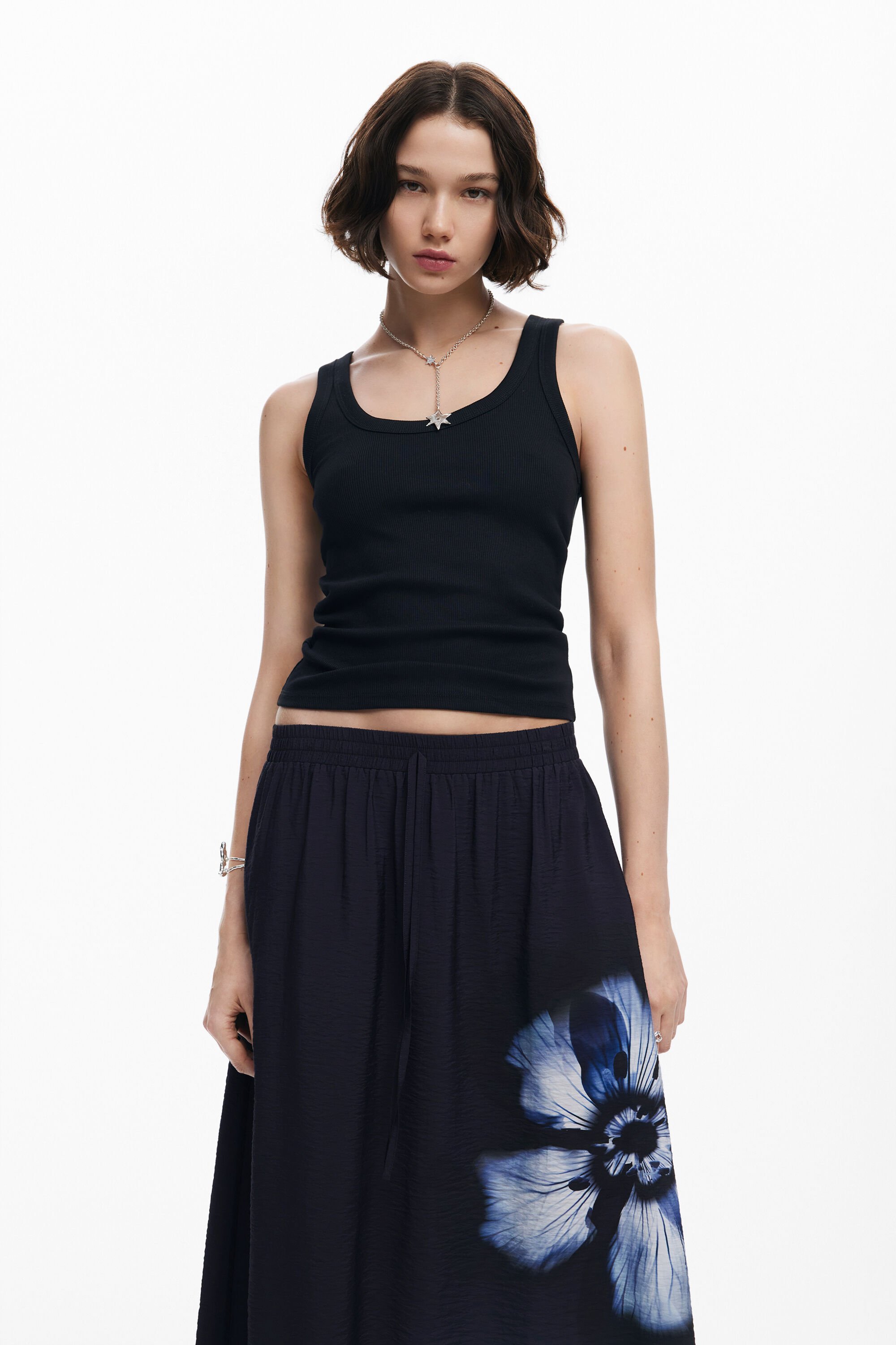Jupe longue fleur pour femme I Desigual