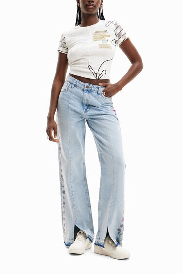 Camiseta punto texturas | Desigual