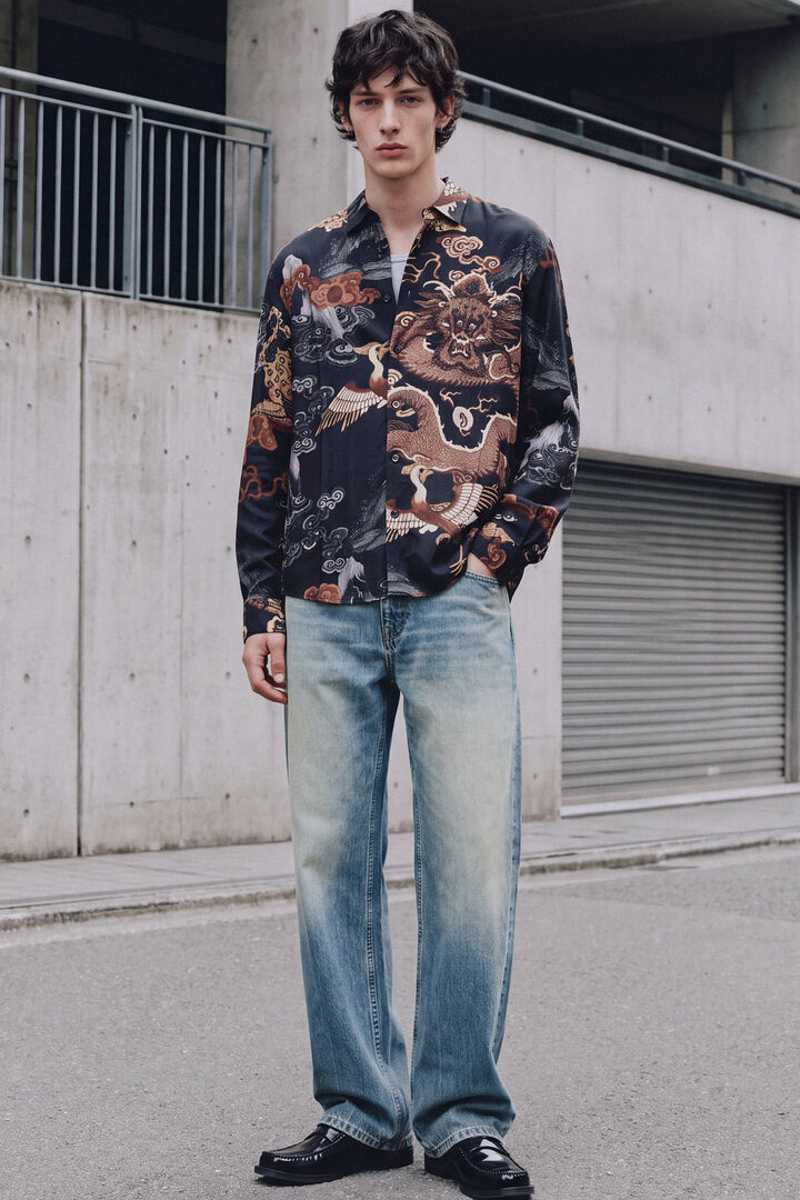 Printed Long-Sleeve Shirt