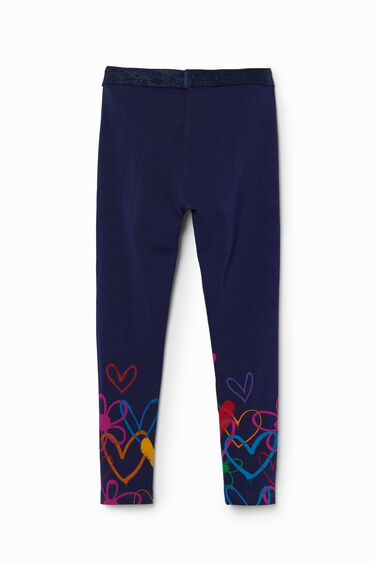 Leggings largos corazones | Desigual