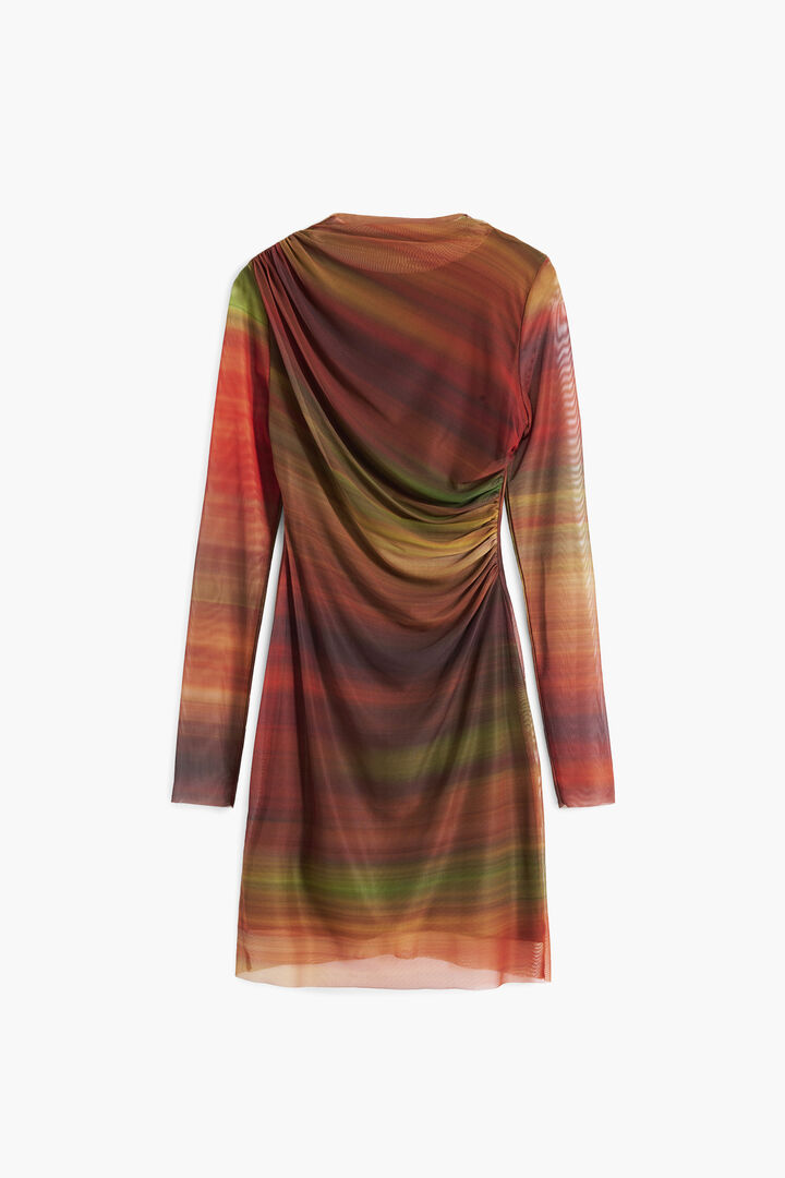 Draped tulle short dress | Desigual