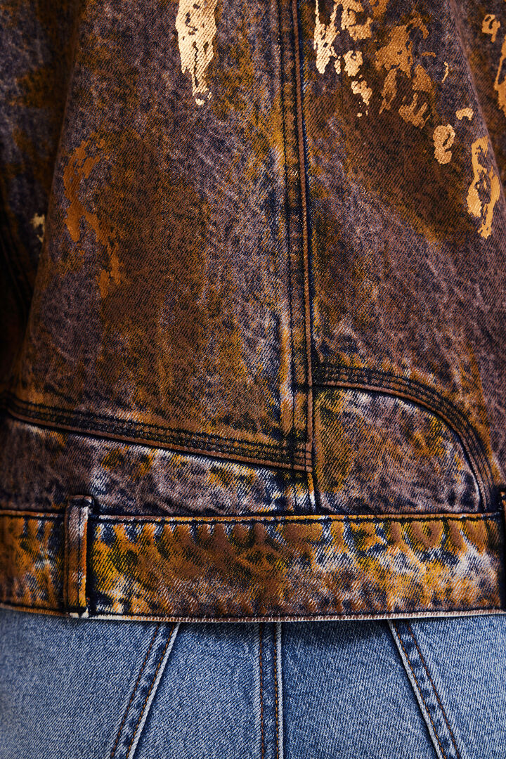 Chaqueta vaquera trucker metalizada | Desigual