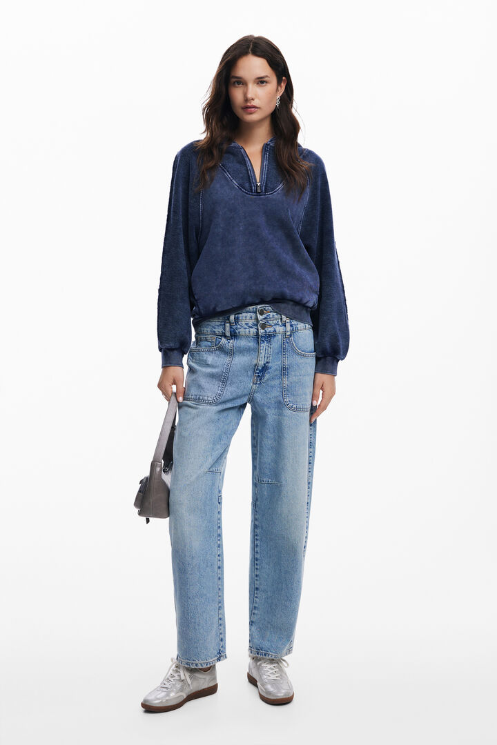 Washed effect hoodie | Desigual