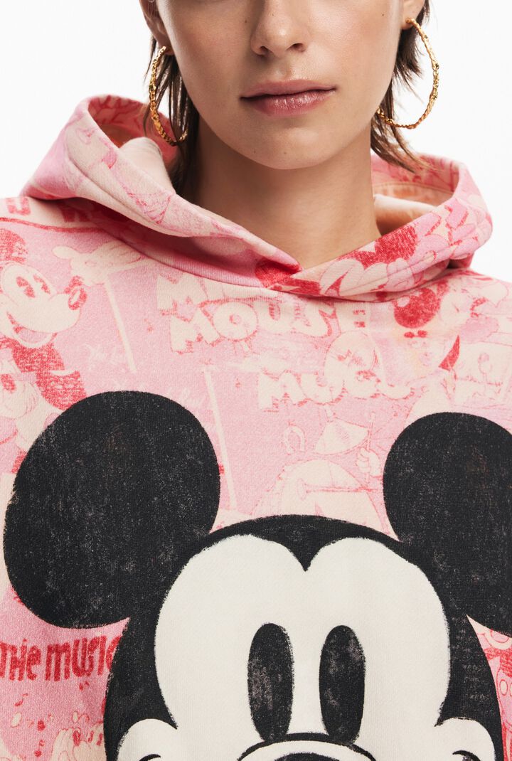Mickey Mouse hoodie with drawstring | Desigual