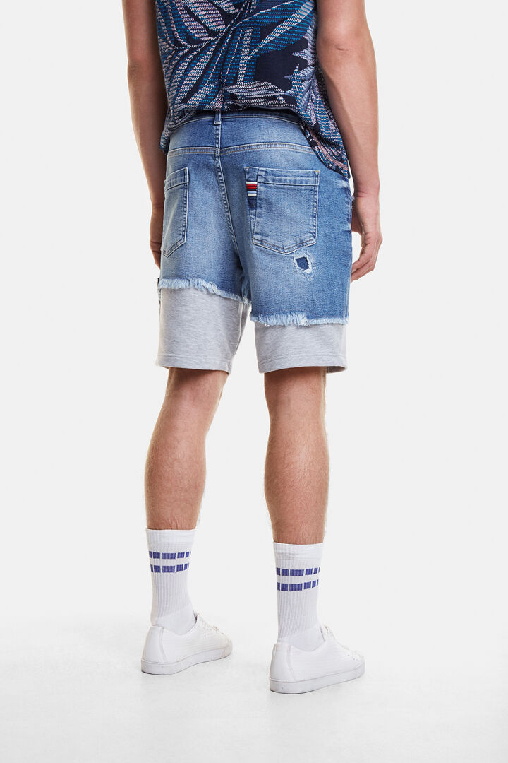 Pantalón corto vaquero con felpa | Desigual