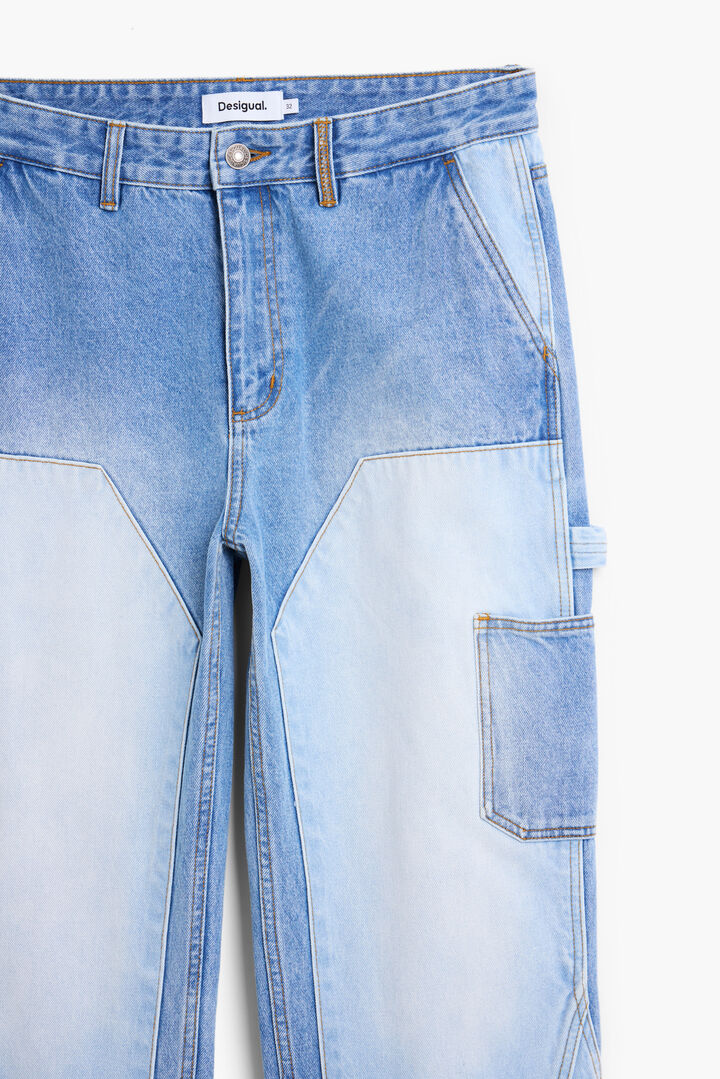 Patch denim trousers | Desigual
